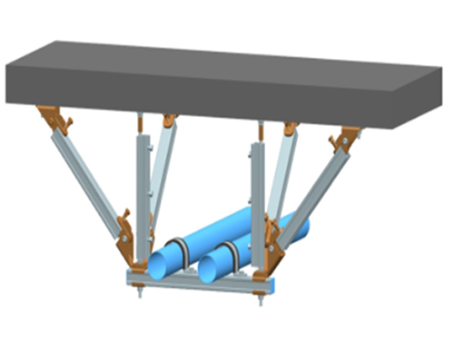多管侧向抗震支吊架
