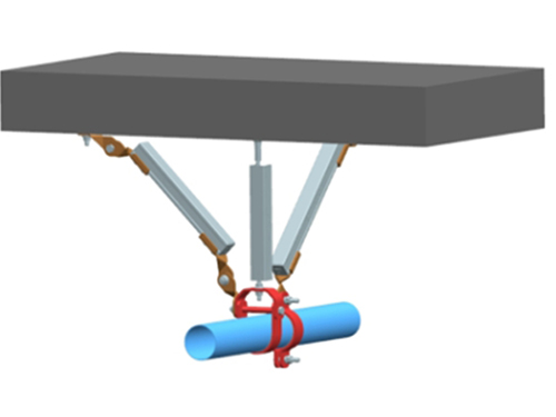 单管侧向抗震支吊架